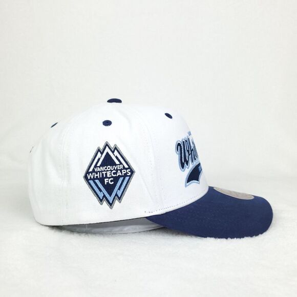 Vancouver‎ Whitecaps FC Mitchell & Ness MLS Pro Fit Snapback Hat Cap White NWT - Picture 4 of 8